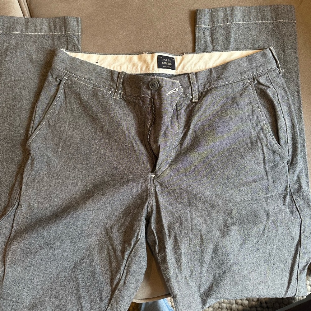 Heather grey j crew chino